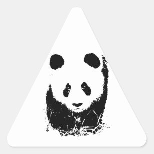 Panda Triangle Sticker