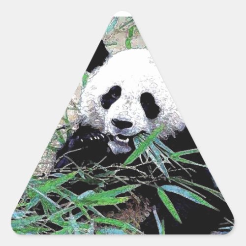 Panda Triangle Sticker