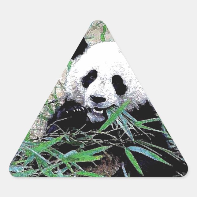 Panda Triangle Sticker (Front)