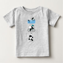Panda Triathlon Babys T-Shirt