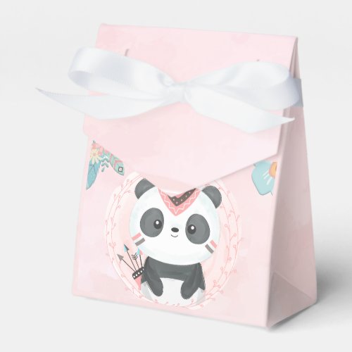 Panda Tribal for Girl Favor Boxes