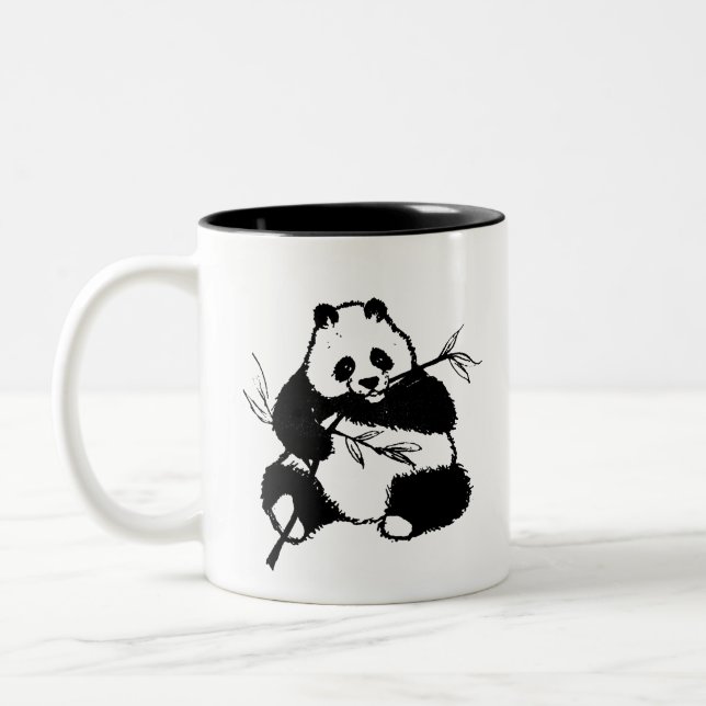 Panda Two-Tone Coffee Mug (Left)