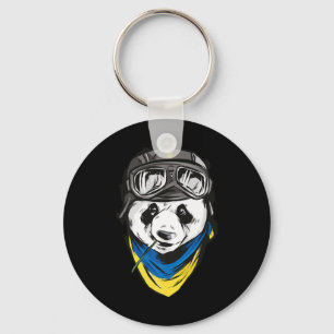 Panda Ukrainian flag ukraine ukrainian souvenir Keychain