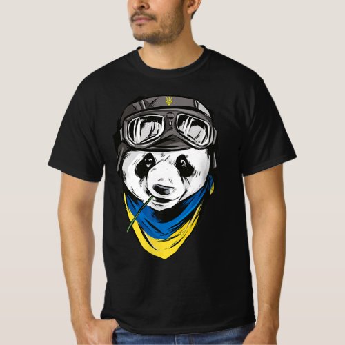 Panda Ukrainian flag ukraine  ukrainian souvenir   T_Shirt