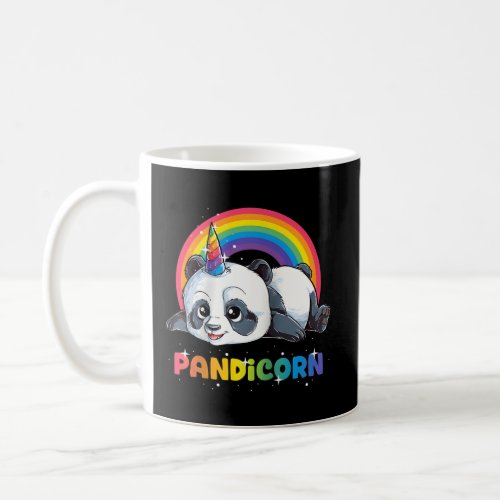 Panda Unicorn Pandicorn Rainbow Pandacorn Baseball Coffee Mug