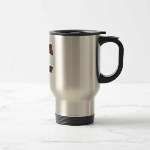 Panda University _ Brown Travel Mug