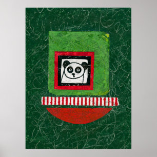 Panda Unprepared Poster Wall Art