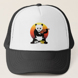 Panda Violinst Trucker Hat
