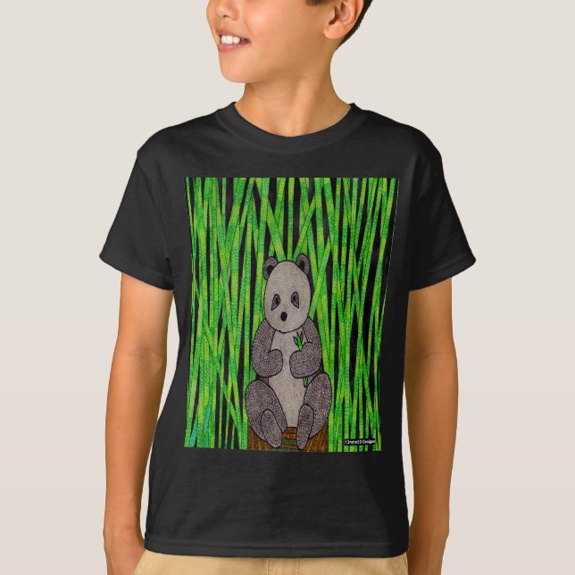 Panda (vivid) - Boy's Basic T-Shirt (Front)