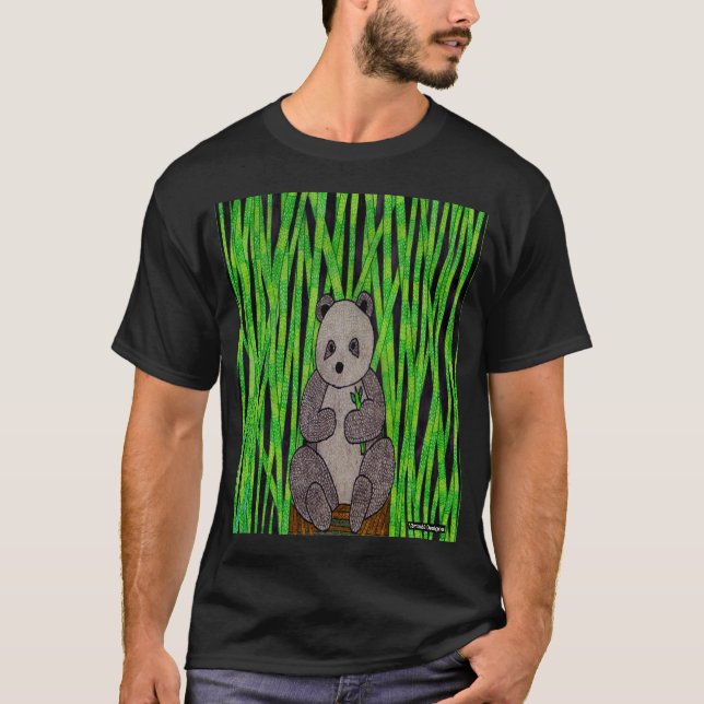 Panda (vivid) - Men's Dark T-Shirt (Front)