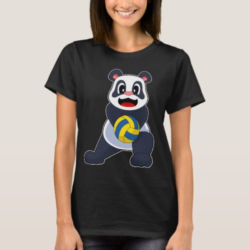 Panda Volleyball player Volleyball T_Shirt