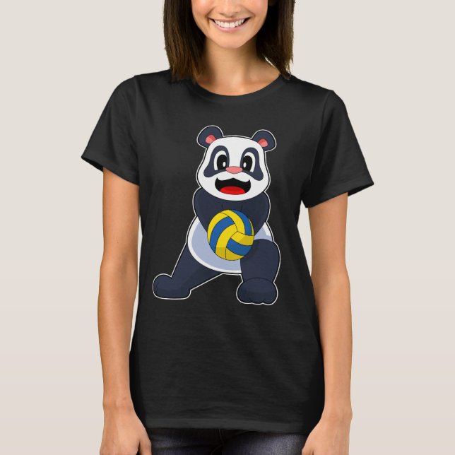 Panda Volleyball player Volleyball T-Shirt (Front)
