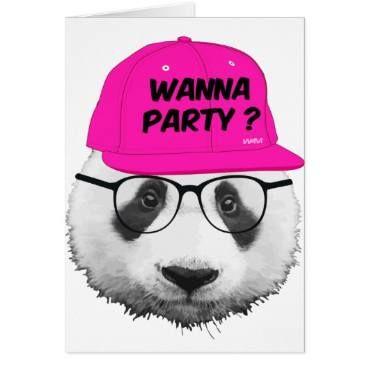 PANDA WANNA PARTY ? CARDS (Front)