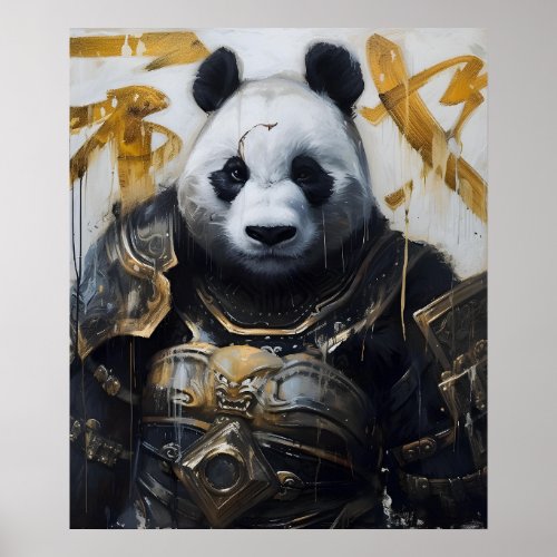 Panda Warrior Poster