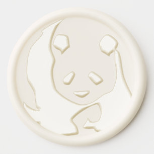 Panda wax seal sticker