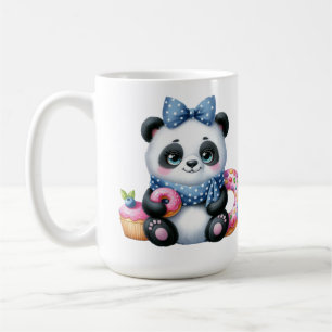 Panda Whit Ribbon Coffee Mug