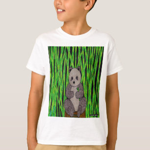Panda (white) - Boy's Basic T-Shirt