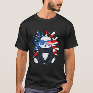 Panda Wildlife Animal Zookeeper Panda Bear Usa T-Shirt