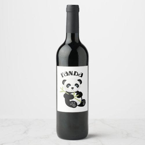 Panda Wine Label