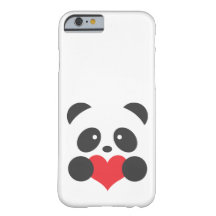Panda with a heart