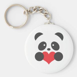 GOTTING Mignon Panda Cartoon Keychain Porte-clés Sac Pendentif Silicone Animaux Panda Sac À Main Porte-clés Chaîne 