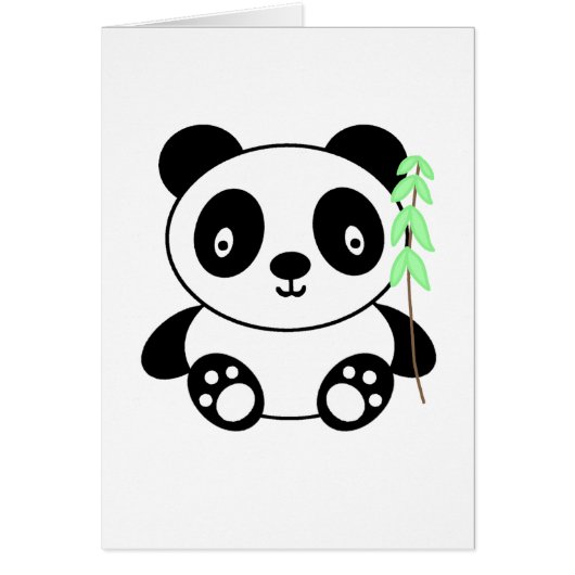 Panda with Bamboo Cards (Front)