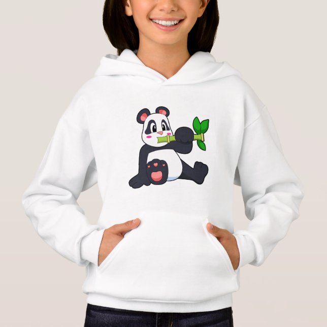Panda with Bamboo Hoodie (Front)