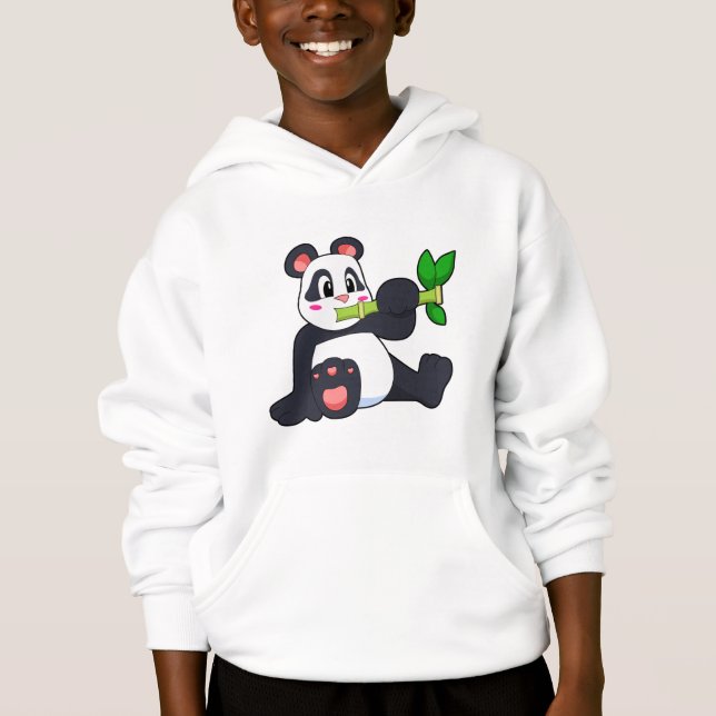 Panda with Bamboo Hoodie (Front)