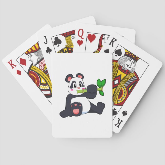 Panda with Bamboo Poker Cards (Back)
