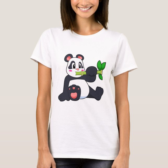 Panda with Bamboo T-Shirt (Front)