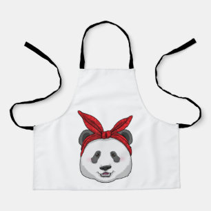 Panda with Bandana Apron