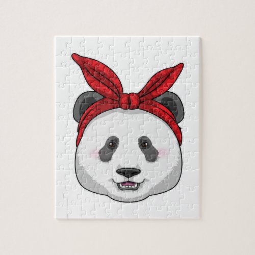 Panda with Bandana Jigsaw Puzzle