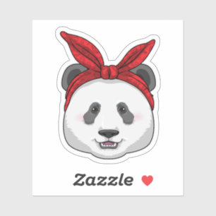 Panda with Bandana Sticker