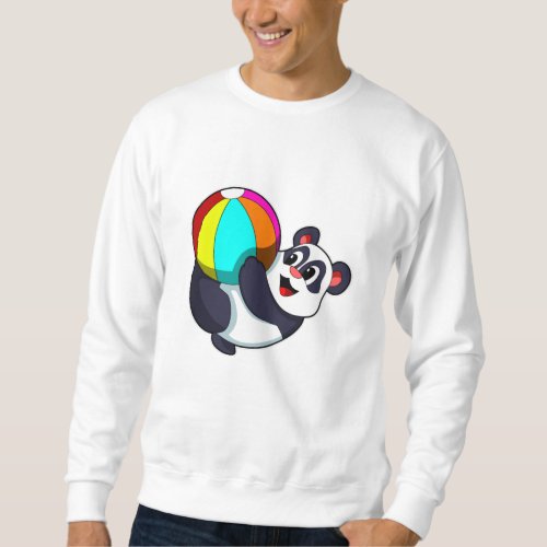 Panda with Beach ball Sweatshirt