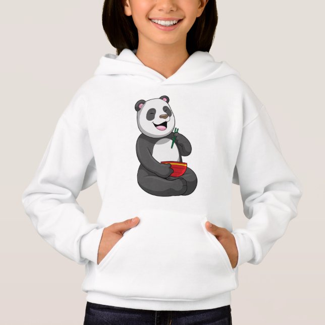 Panda with Bowl Ramen Hoodie (Front)