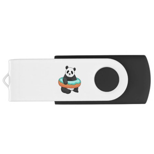 Panda with Donut Flash Drive