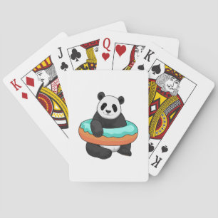 Panda with Donut Poker Cards