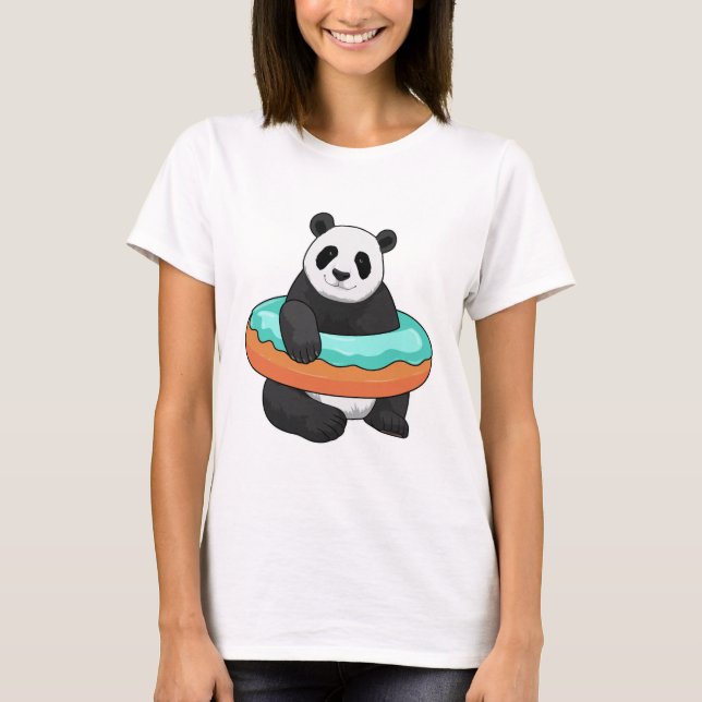 Panda with Donut T-Shirt (Front)