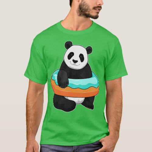 Panda with Donut T_Shirt