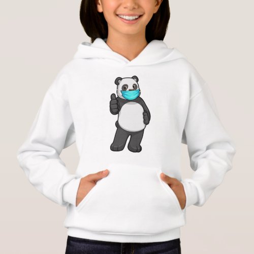 Panda with Face mask Hoodie
