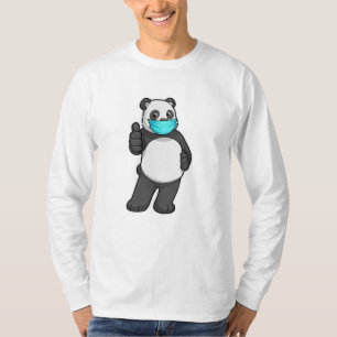 Panda with Face mask T-Shirt