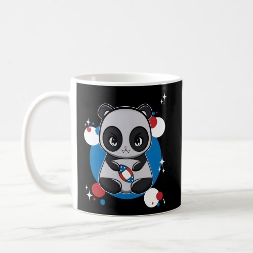 Panda With Football 4Th Of July Coffee Mug