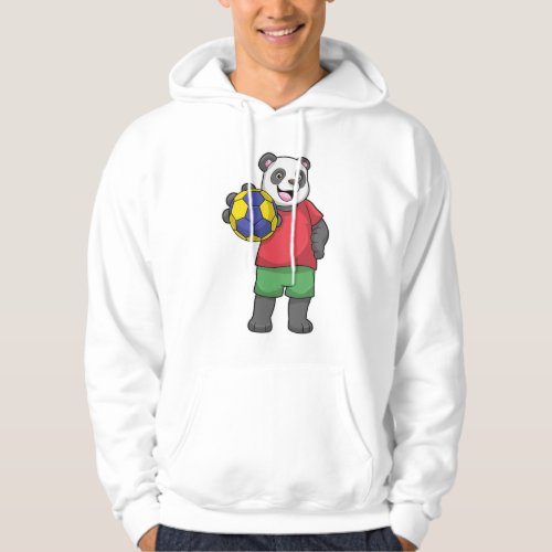 Panda with Handball Sports Hoodie