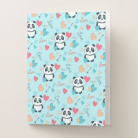 Panda with Heart Balloon