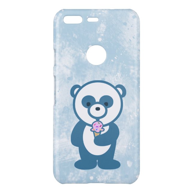 Panda With Ice Cream Cone Google Pixel Case (Back)