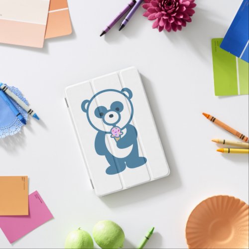 Panda With Ice Cream iPad Mini Cover