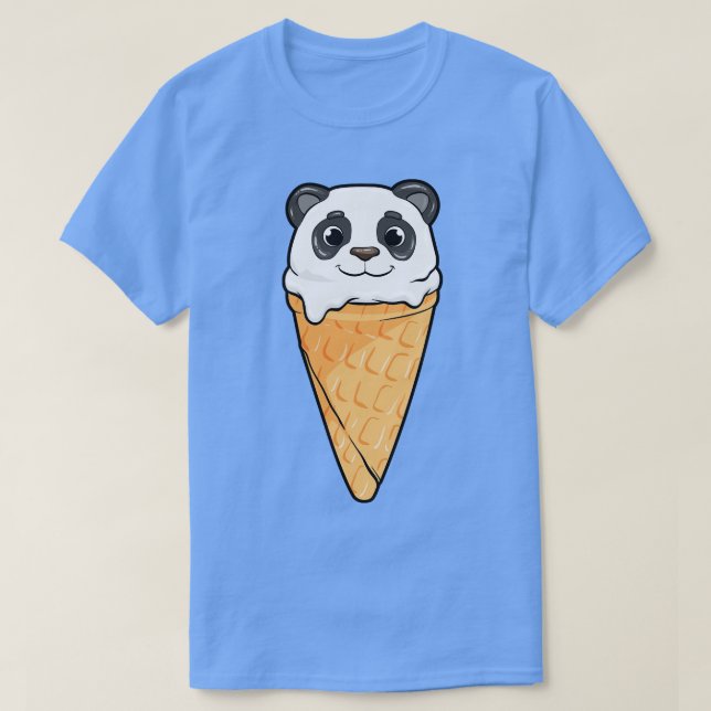 Panda with ice cream T-Shirt (Design Front)