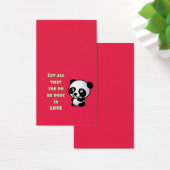 Panda with Inspirational Love Quote (Desk)
