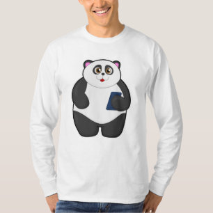 Panda with Mobile phone T-Shirt