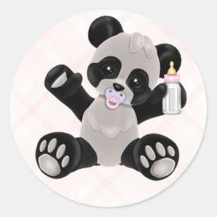 Panda Baby Shower Stickers Zazzle